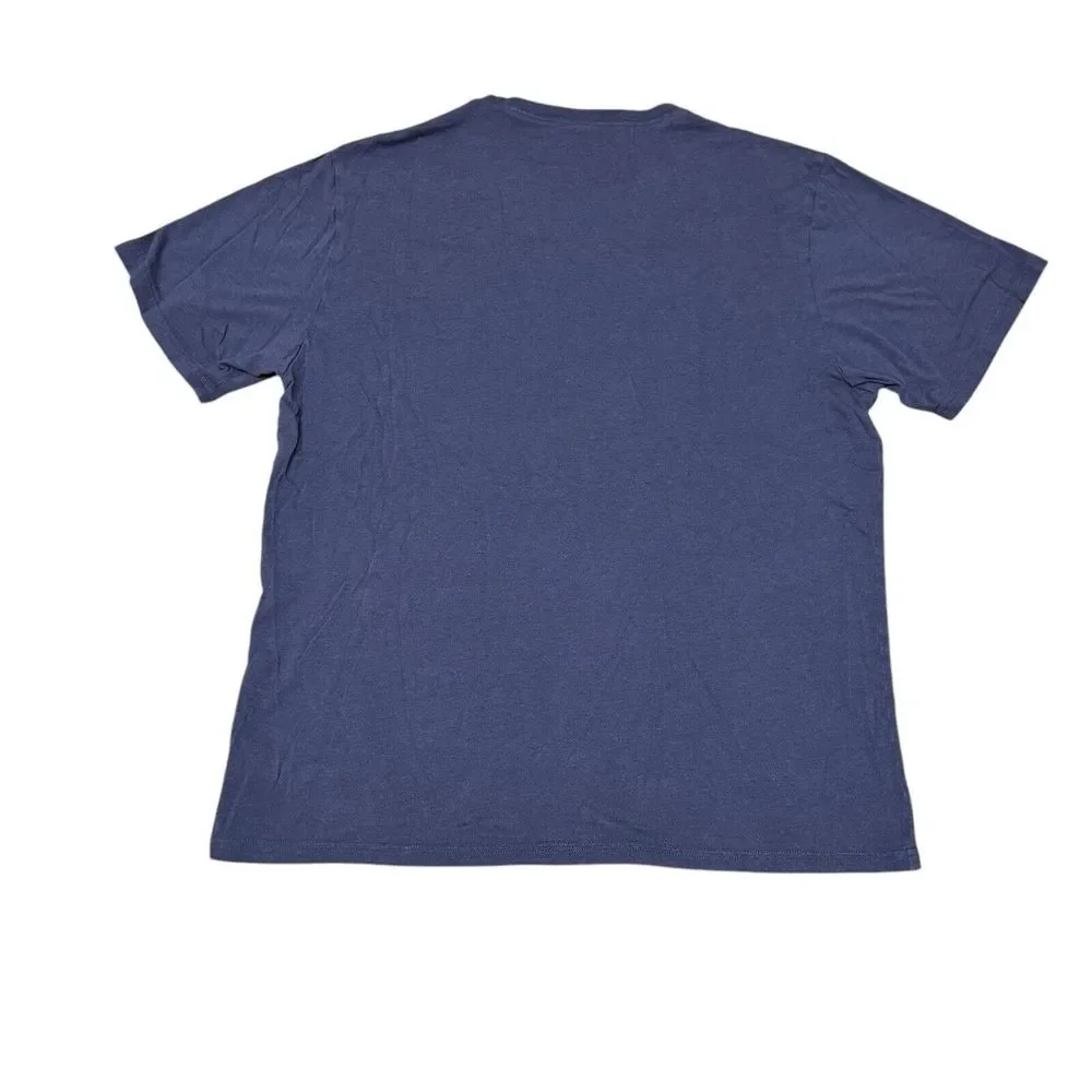 ALO Yoga Short Sleeve Navy Blue Lightweight‎ Workout Shirt sz XL